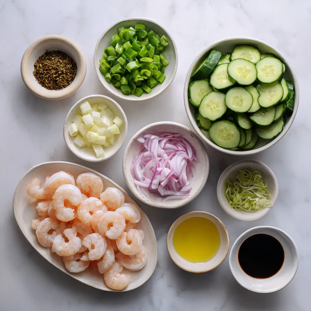 Cucumber Shrimp Salad Recipe 1 Cucumber Shrimp Salad Recipe ingredients