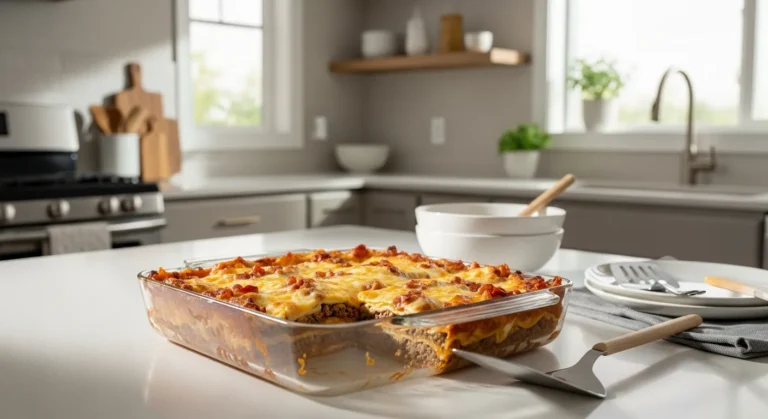 BBQ Bacon Cheeseburger Lasagna Recipe 2 BBQ Bacon Cheeseburger Lasagna Recipe