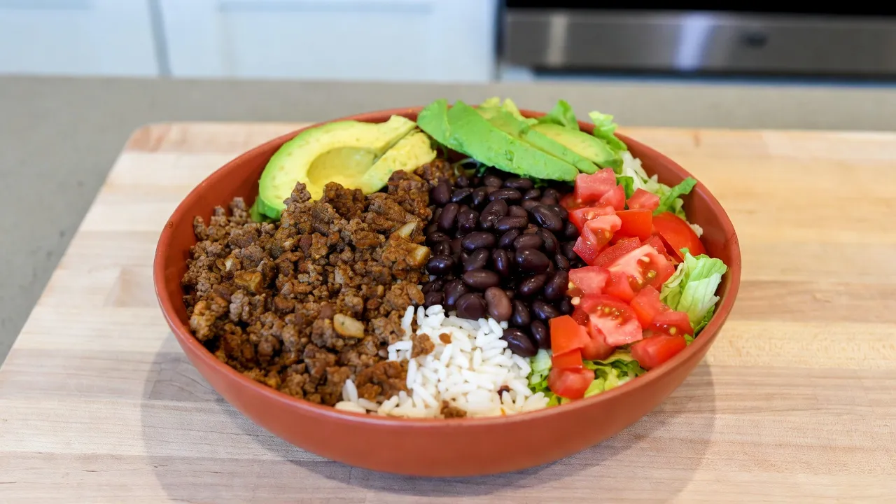 Ground Beef Burrito Bowl Recipe 6 Feature Image
