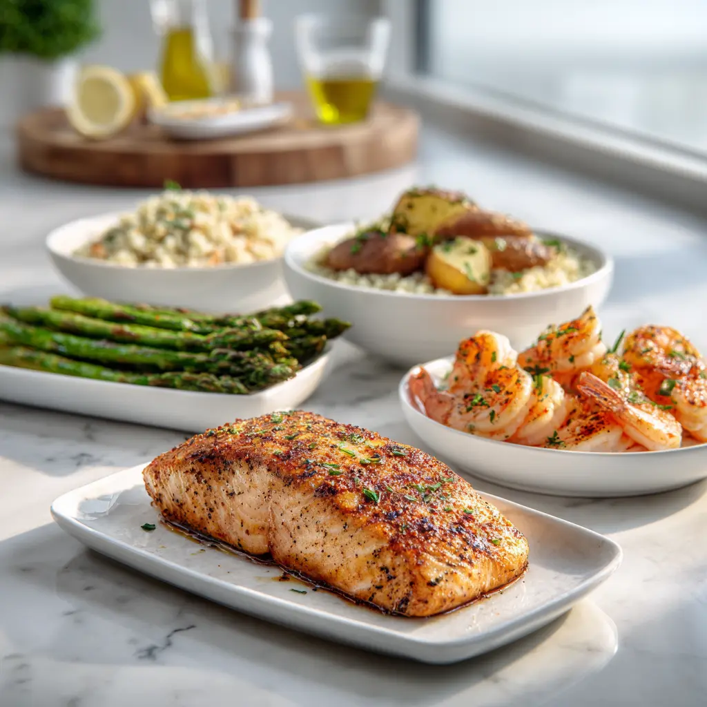 serving suggestion of Lemon Pepper Seasoning Recipe