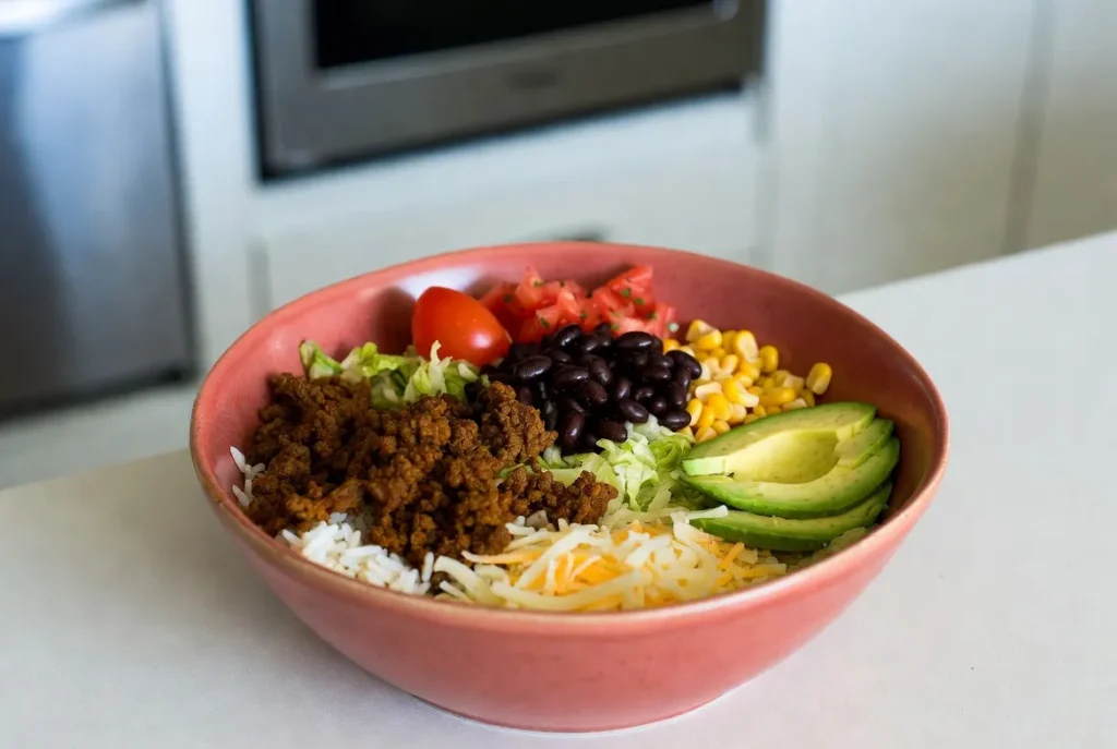 Ground Beef Burrito Bowl Recipe 5 Step 5