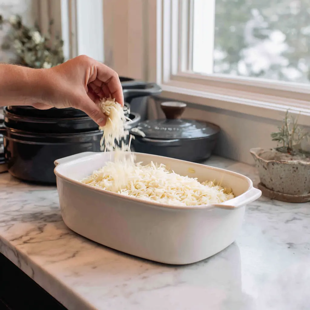 French Onion Chicken Orzo Casserole