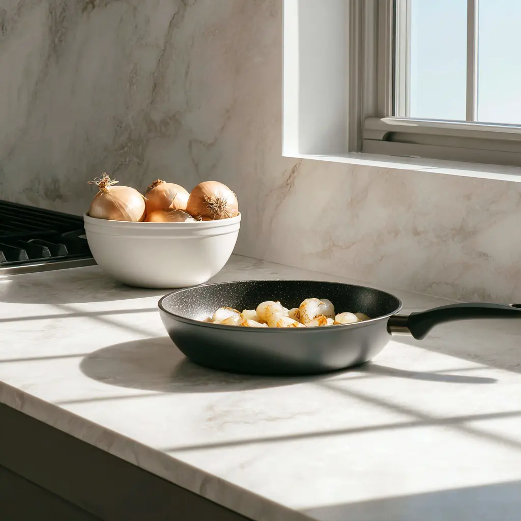 French Onion Chicken Orzo Casserole