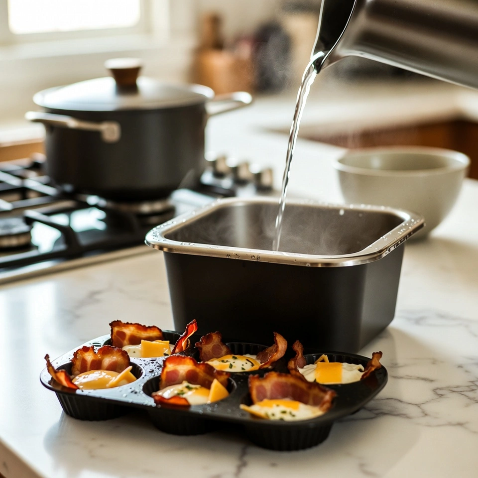 now heating the Starbucks Egg Bites Recipe