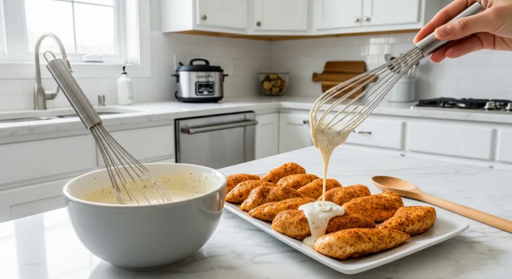 Chicken Tenderloins Crockpot Recipe Step 2