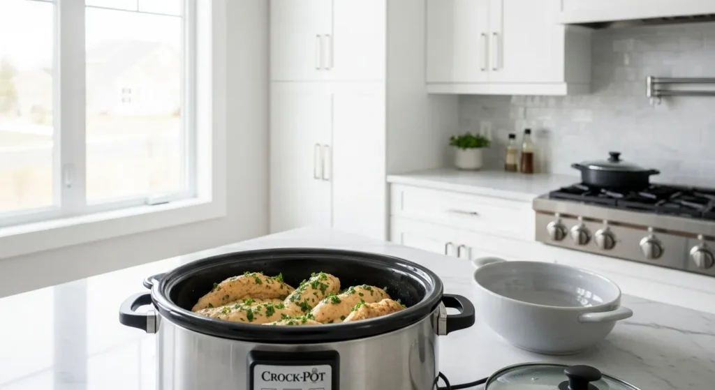 Chicken Tenderloins Crockpot Recipe Step 5