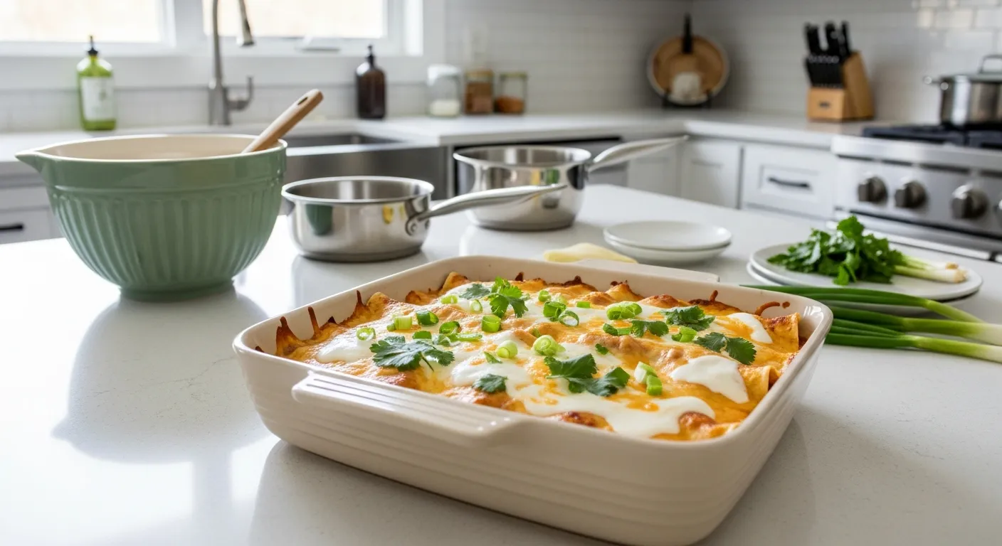 Creamy Chicken Enchiladas with White Sauce Recipe for Family Meals 7 Chicken Enchiladas with White Sauce Recipe