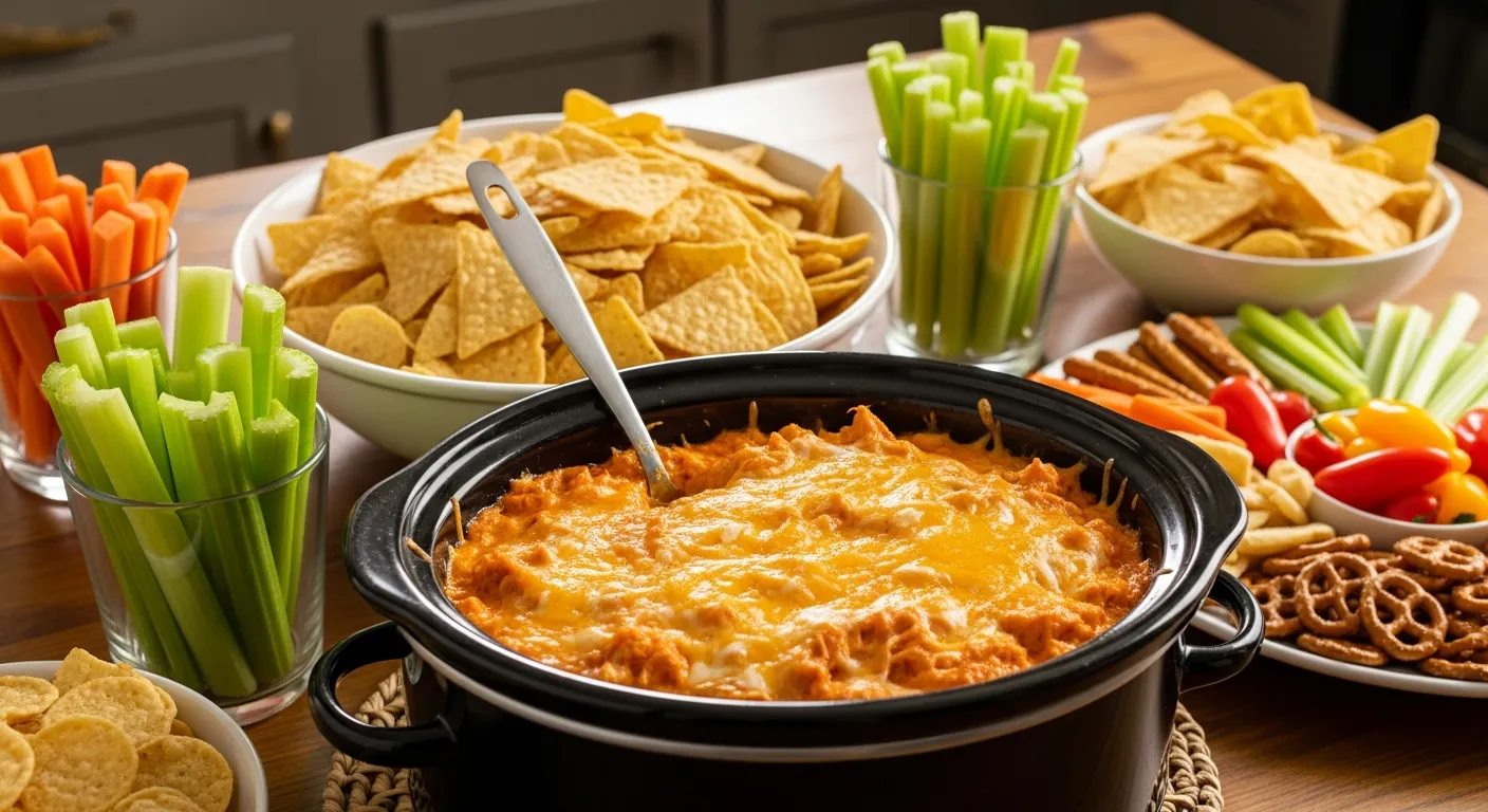Crockpot Buffalo Chicken Dip Recipe
