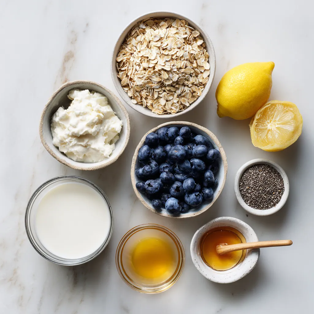 Creamy Blueberry Overnight Oats for Easy Breakfast 1 ingredients of Blueberry Overnight Oats