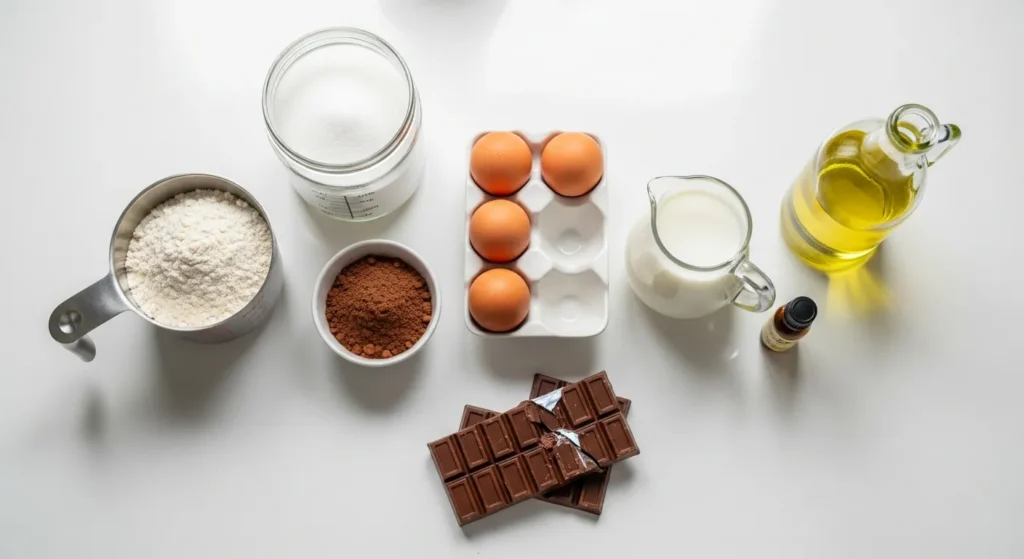Fudgy Chocolate Cake Recipe for Rich Dessert Lovers 1 Ingredients Image