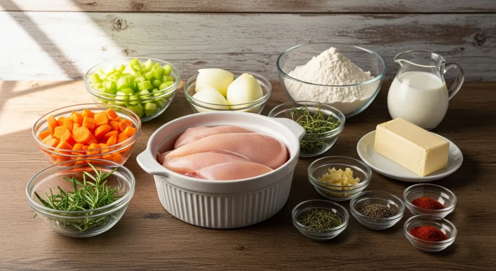 Hearty Crockpot Chicken and Dumplings Recipe for Family Meals 1 Ingredients Image 5