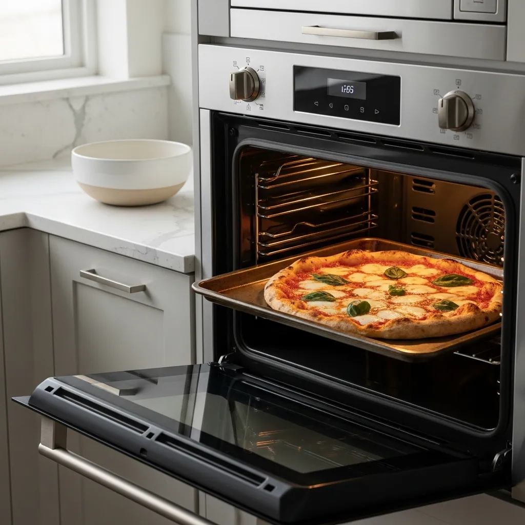 Margherita Pizza Recipe 5 baking the pizza in oven