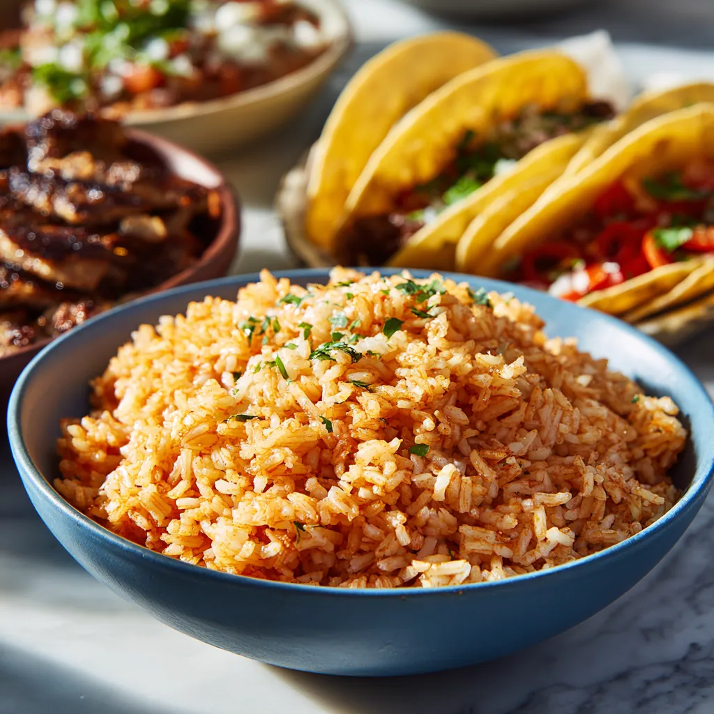 Traditional Spanish Rice Recipe for Authentic Side Dishes 3 Serving image of rice