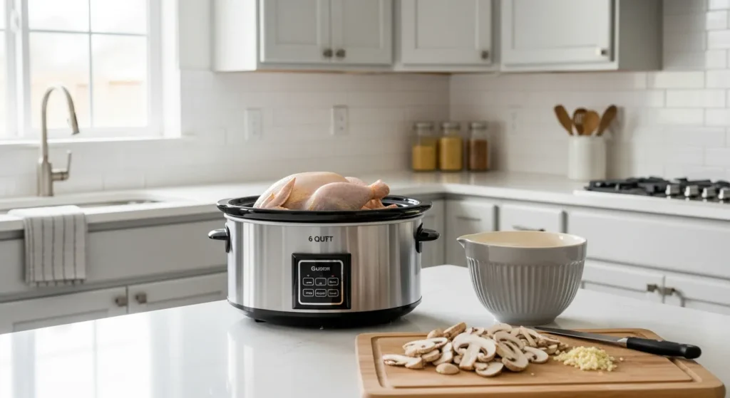 Slow Cooked Chicken Cacciatore Crockpot Recipe Step 2