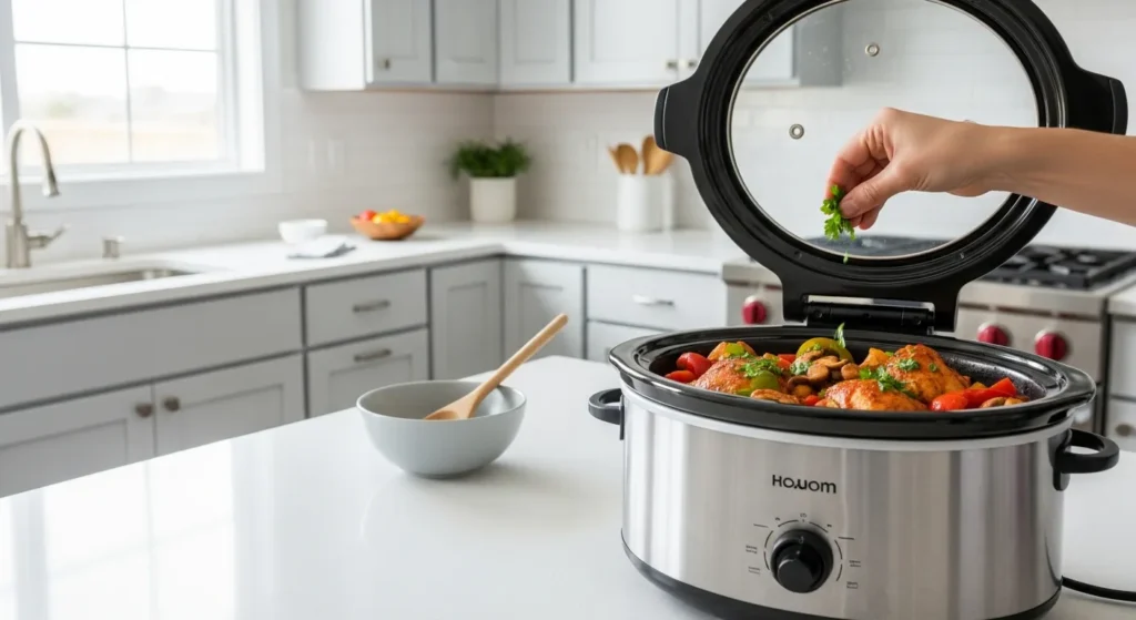 Slow Cooked Chicken Cacciatore Crockpot Recipe Step 5
