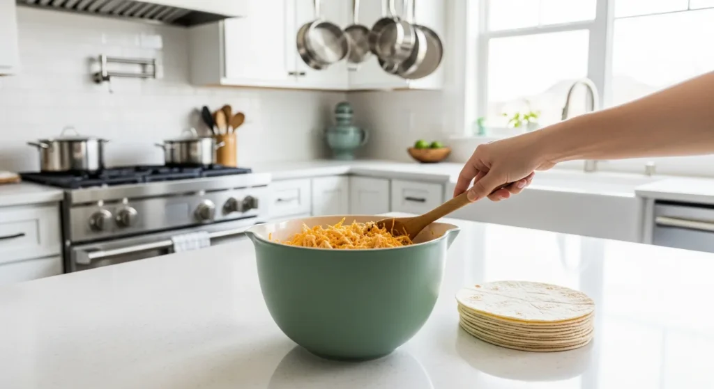 Creamy Chicken Enchiladas with White Sauce Recipe for Family Meals 1 Step 1 22