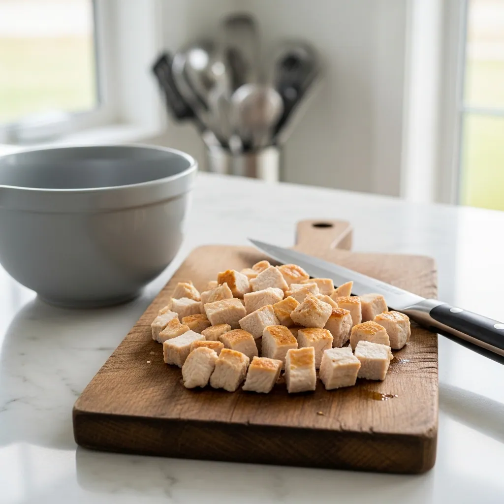 Step no 1 of Creamy Healthy Chicken Salad Recipe