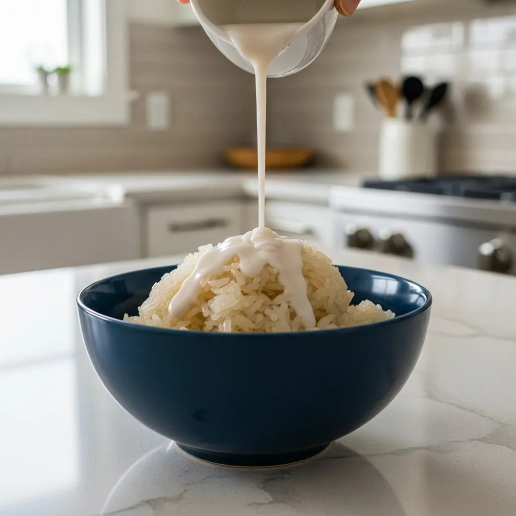 Sweet Authentic Mango Sticky Rice Thai Dessert Recipe 3 Step 3 18