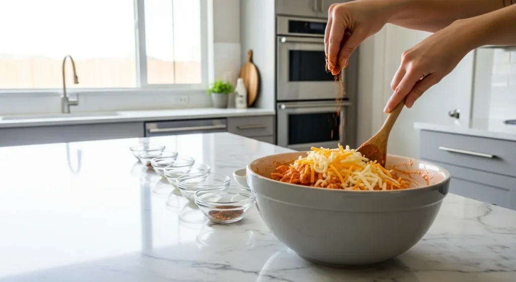 Cheesy Buffalo Chicken Dip Recipe for Parties 3 Step 3 4