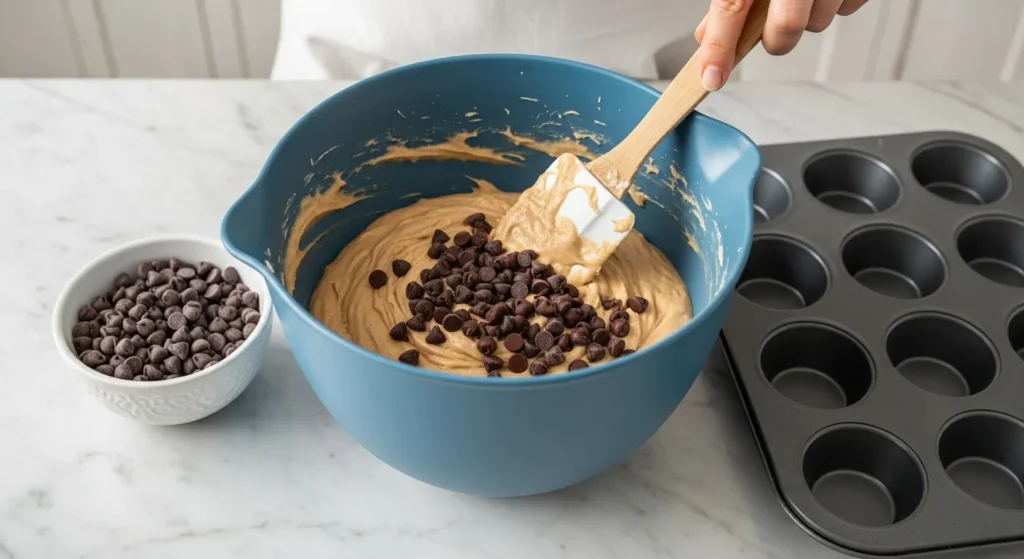 Fluffy Chocolate Chip Muffins Recipe for Breakfast 5 Step 5 10