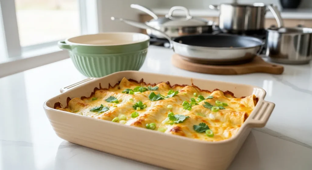 Creamy Chicken Enchiladas with White Sauce Recipe for Family Meals 6 Step 6 19