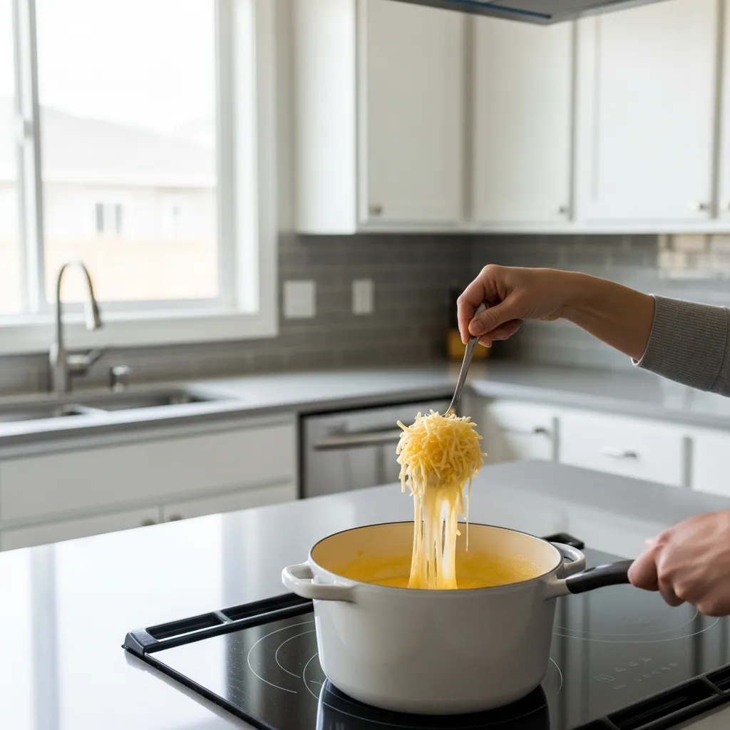 Gooey Cheese Fondue Recipe for Cozy Gatherings 3 Step3 10