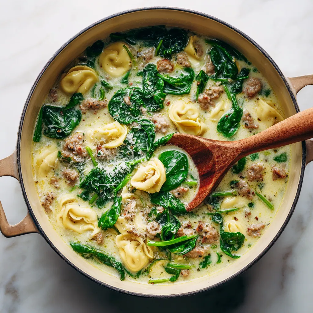 Creamy Tortellini Soup with Sausage Recipe 2 Step6 6