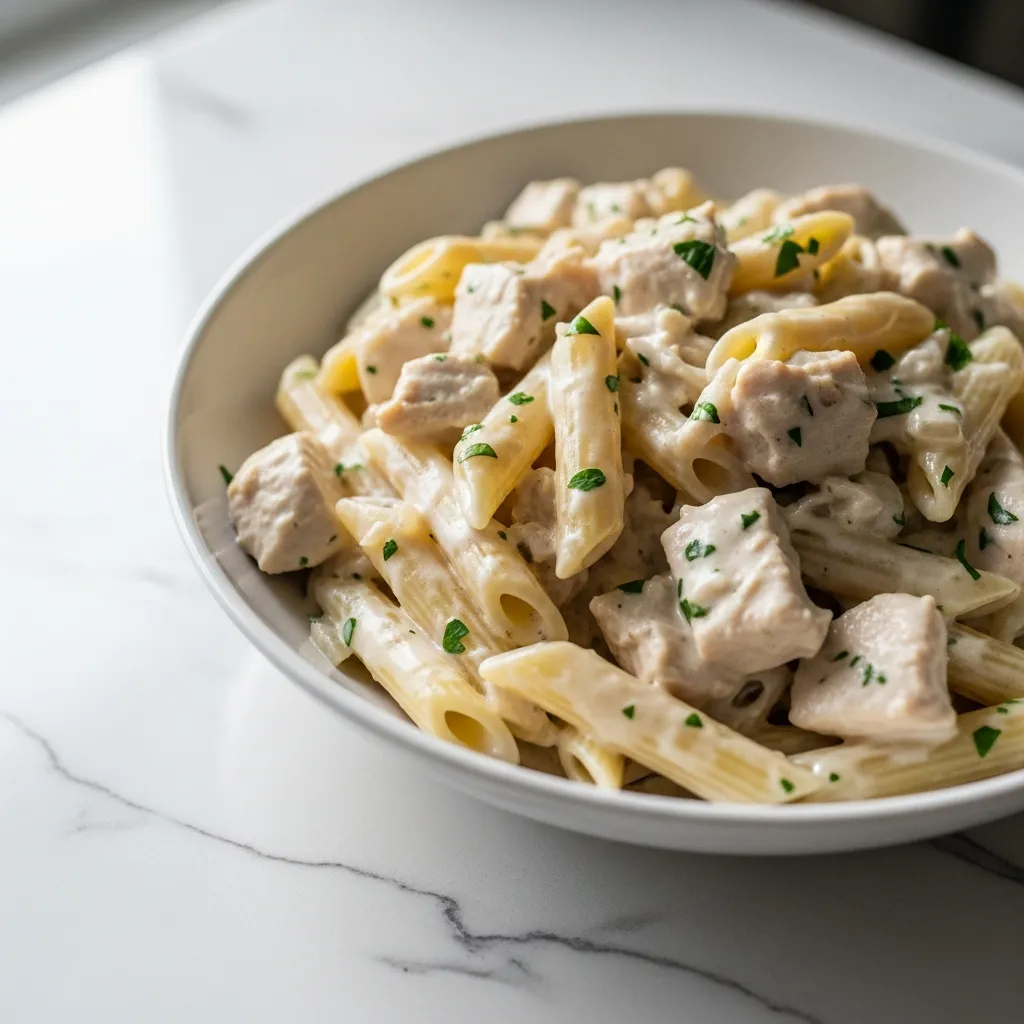 Creamy Chicken Penne Pasta Recipe for Easy Dinner Meals 2 dish 10