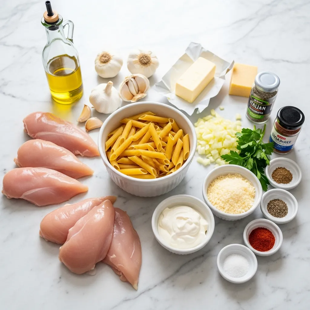 Creamy Chicken Penne Pasta Recipe for Easy Dinner Meals 1 ingredients 24