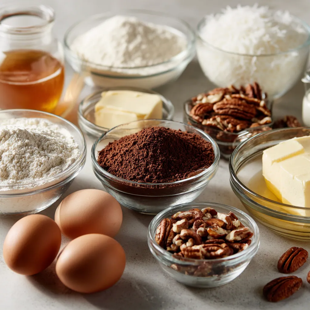 ingredients of German Chocolate Cake recipe