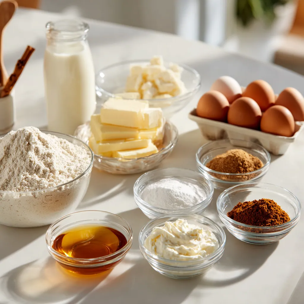 ingredients of Cinnamon Rolls