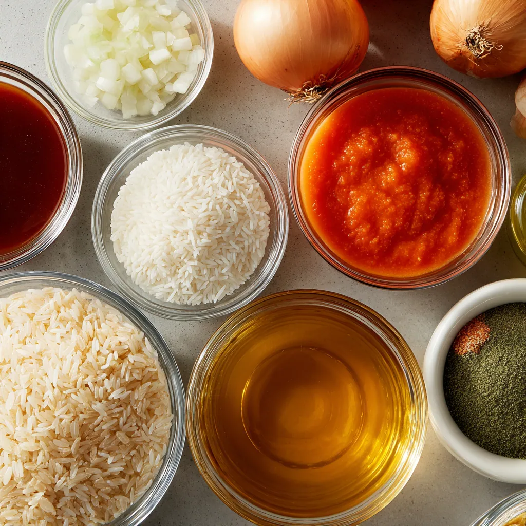 Traditional Spanish Rice Recipe for Authentic Side Dishes 1 ingredients of fried rice