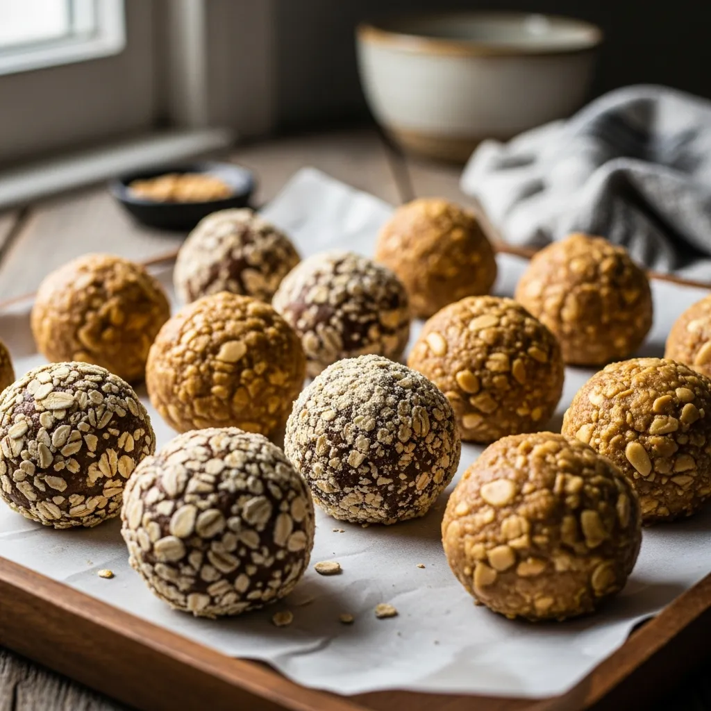 Energy Peanut Butter Protein Balls Recipe for Healthy Snacking 2 protein balls