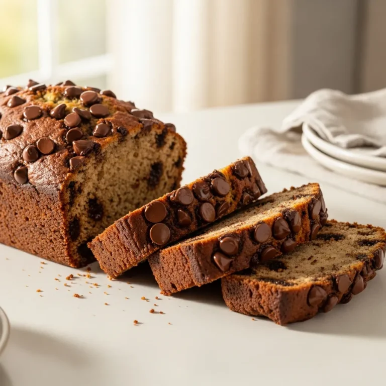 Soft Chocolate Chip Banana Bread Recipe for Moist Sweet Slices 6 Chocolate Chip Banana Bread Recipe