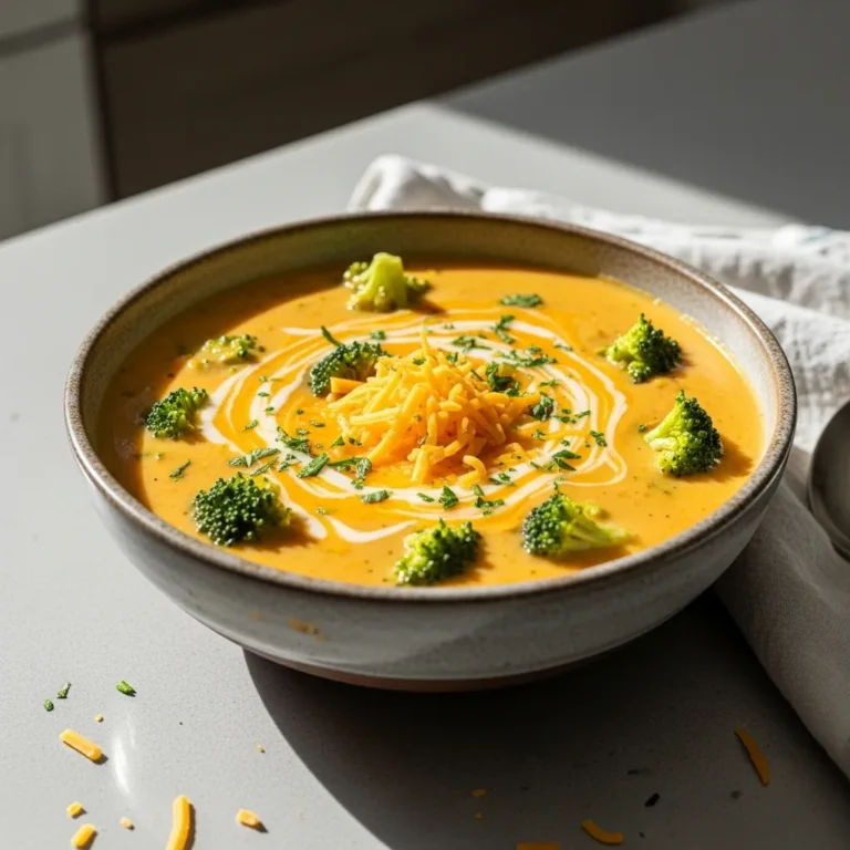 Broccoli Cheddar Soup Recipe