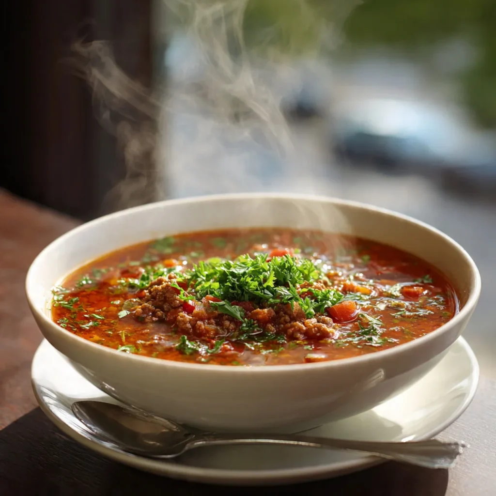 Rich Hamburger Soup Recipe for Comfort Food Meals 2 Step 6