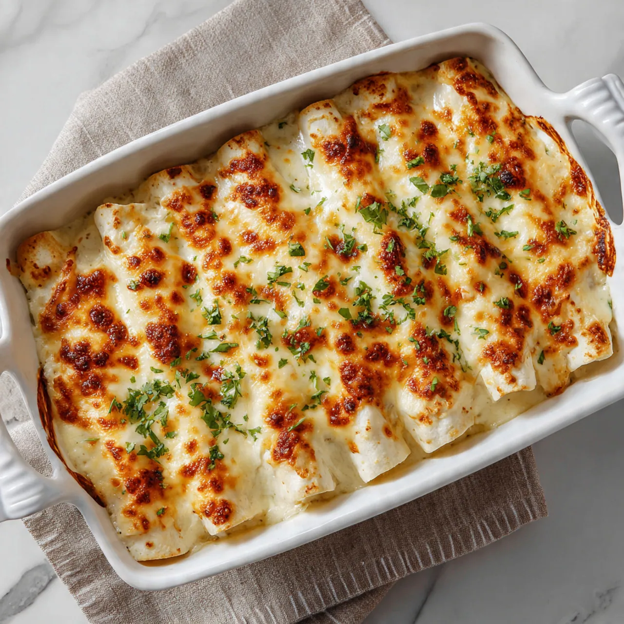 White Chicken Enchiladas Recipe