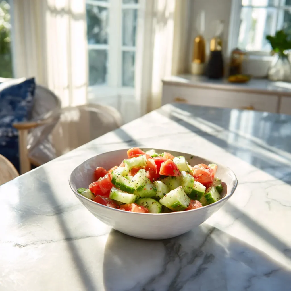 Fresh Cucumber Tomato Salad