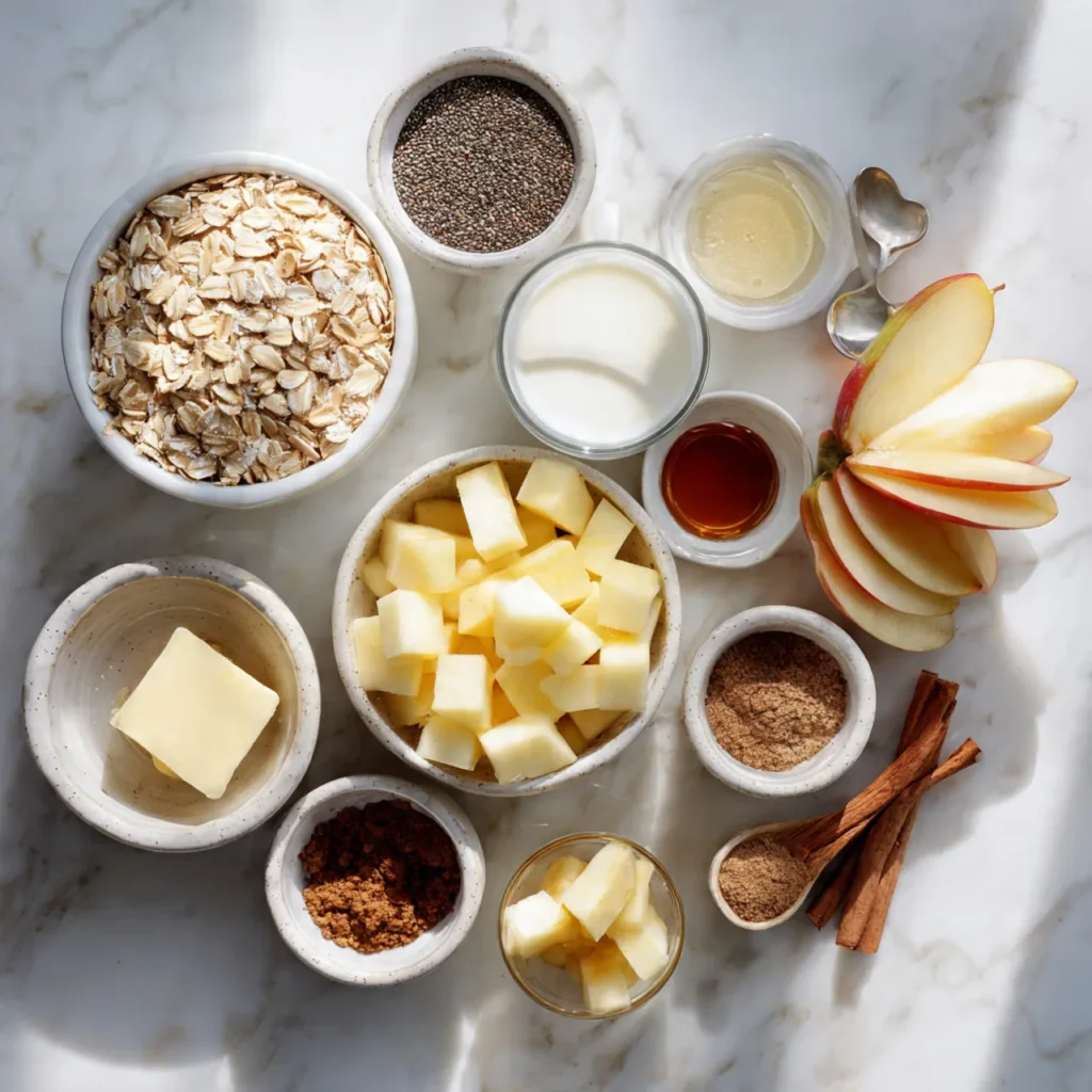 Creamy Apple Cinnamon Overnight Oats Recipe for Breakfast 1 ingredients 118