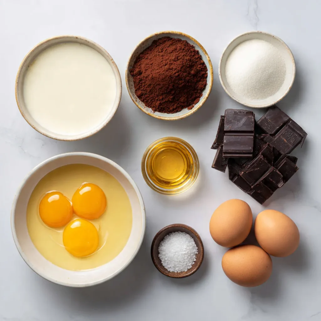 ingredients of Creamy Chocolate Ice Cream Recipe