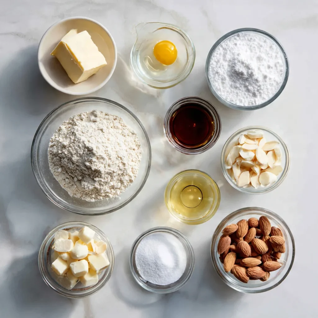 ingredients of Nutty Almond Cookie Recipe