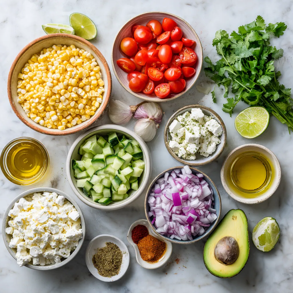 ingredients of Sweet Corn Salad Recipe