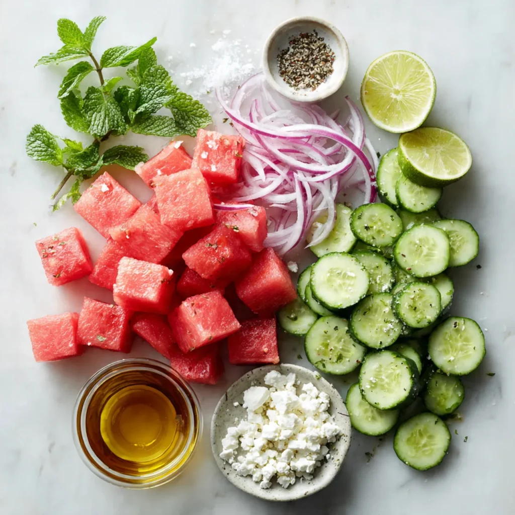Refreshing Watermelon Salad for Light Summer Sides 1 ingredints