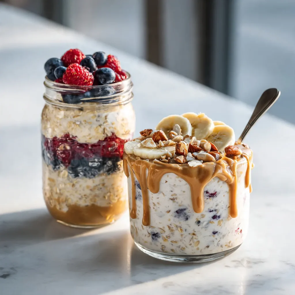 High Protein Overnight Oats Recipe for Filling Breakfast 3 serving 5