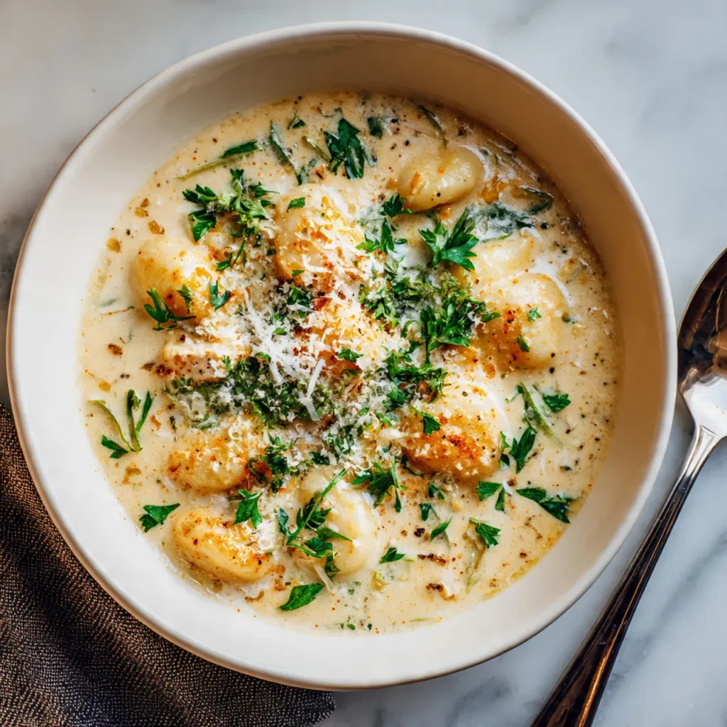 Creamy Chicken Gnocchi Soup Recipe for Rich Comfort Food 2 step 6 2