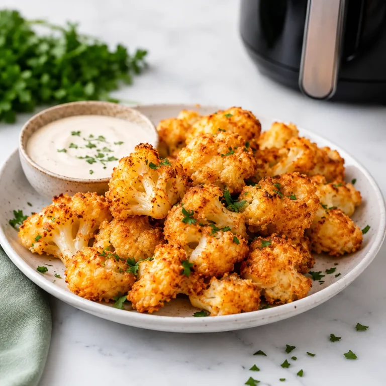 Crispy Air Fryer Cauliflower Recipe for Light Roasted Bites 3 Air Fryer Cauliflower Recipe