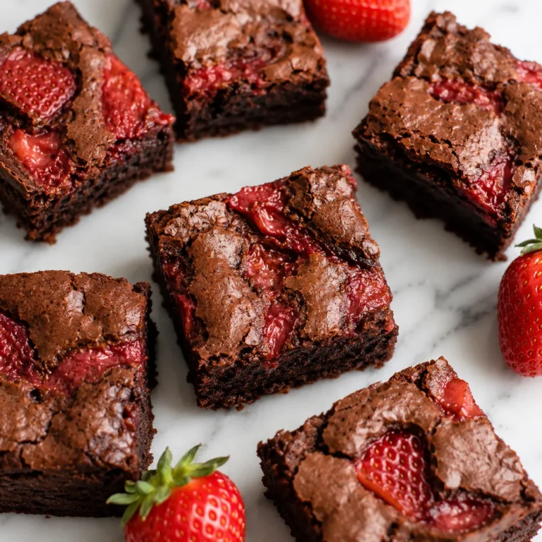Fudgy Strawberry Brownie Recipe for Fruity Chocolate Dessert 5 Strawberry Brownie Recipe