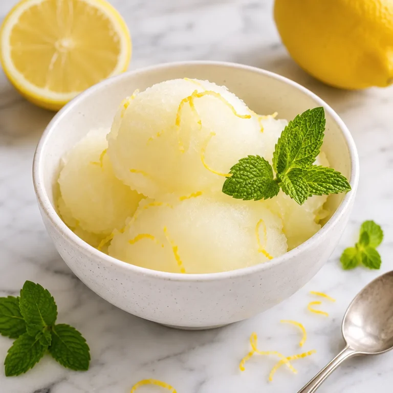 Refreshing Lemon Sorbet Recipe for Bright Citrus Treat 9 Lemon Sorbet Recipe