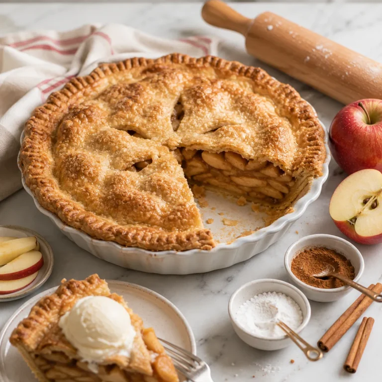 Classic Apple Pie Recipe for Warm Cinnamon Dessert 4 Apple Pie Recipe