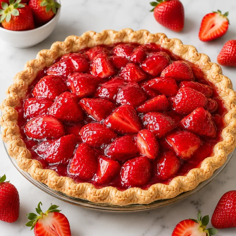Juicy Strawberry Pie Recipe for Fresh Fruity Dessert 1 Strawberry Pie Recipe